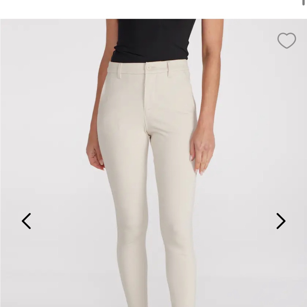 BYLT Womens ivory Essential Stretch Everyday Pant XL